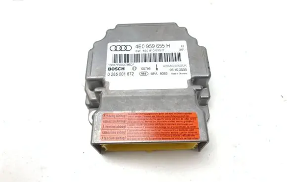 Audi A8 S8 D3 4E Airbag control unit/module 4E0959655H 4E0910655D 0285001672