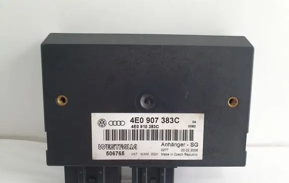 Audi Q7 4L Tow bar trailer control unit/module 4E0907383C 4E0910383C
