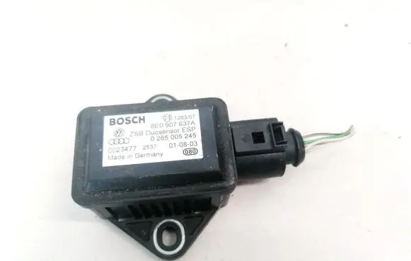 Audi A4 S4 B6 8E 8H ESP acceleration yaw rate sensor 8E0907637A 0265005245