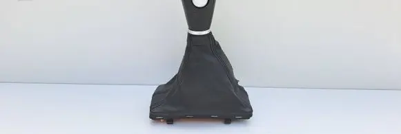 Gear lever shifter trim leather/knob