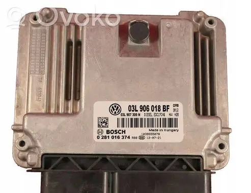 Volkswagen PASSAT B6 Engine control unit/module 03L906018BF