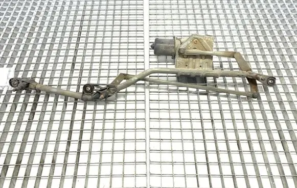 Front wiper linkage and motor
