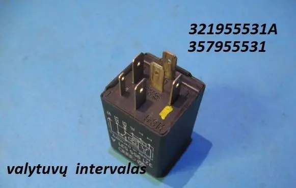 Volkswagen Vento Window wiper interval relay 321955531A 357955531