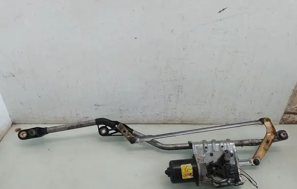 Front wiper linkage and motor