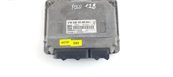 Volkswagen Polo V 6R Engine control unit/module 03E906023L 03E906023 5WP40506