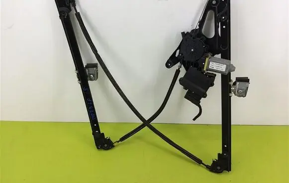 Volkswagen Sharan Front door window regulator with motor 7M959801
