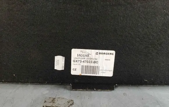 Jaguar XE Trunk/boot floor carpet liner T4N23570 T4N4616