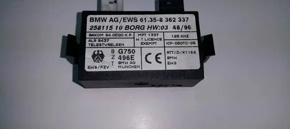 BMW 3 E36 Immobilizer control unit/module 8362337 61358362337