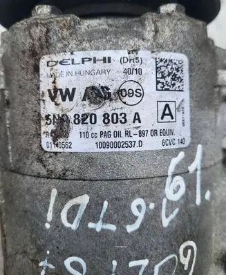 Volkswagen Golf V Air conditioning (A/C) compressor (pump) 5N0820803A 01140562 10090002537D