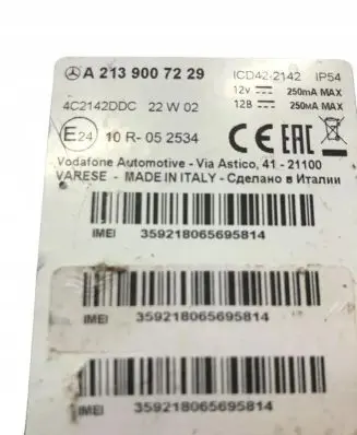 Mercedes-Benz E W213 Other control units/modules A2139007229