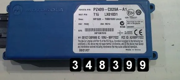 Lexus IS 220D-250-350 Engine control unit/module pz409-c029a-a1