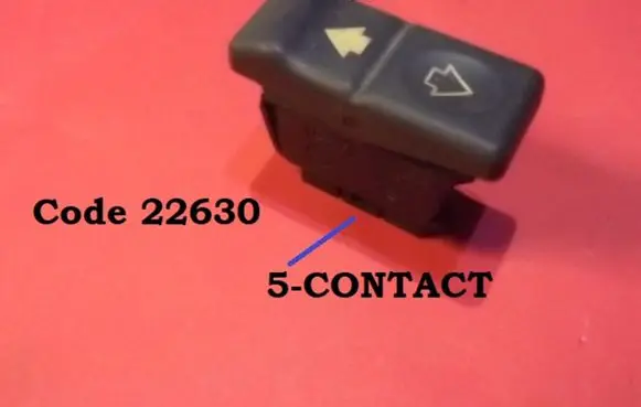 Peugeot 605 Electric window control switch 22630