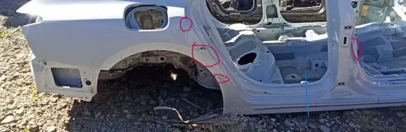 Audi A6 S6 C9 4L Rear quarter panel 4P9809838A