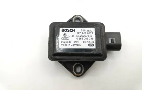Audi A4 S4 B6 8E 8H ESP acceleration yaw rate sensor 8E0907637A 0265005245 0025636