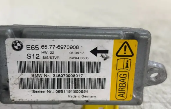 BMW 7 E65 E66 Airbag control unit/module 6970908