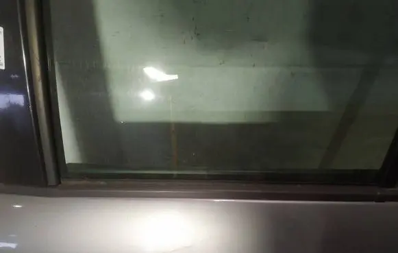 Rear door glass trim molding