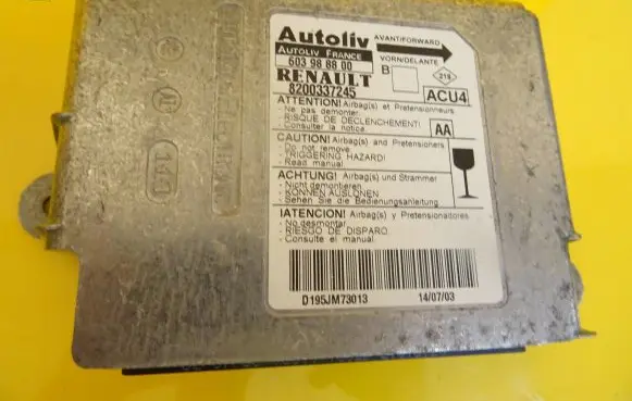 Renault Megane II Airbag control unit/module 8200337245 603988800