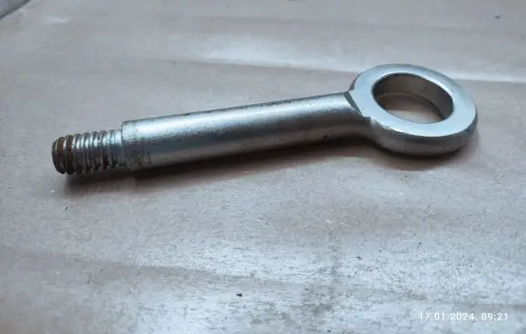 Towing hook eye