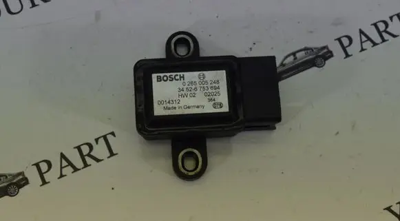 BMW X5 E53 ESP acceleration yaw rate sensor 6753694