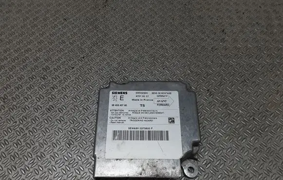 Peugeot 307 Airbag control unit/module 9645840780