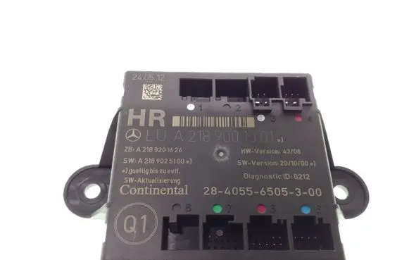 Mercedes-Benz E W212 Door control unit/module A2189001501 A2188201626 A2189025100
