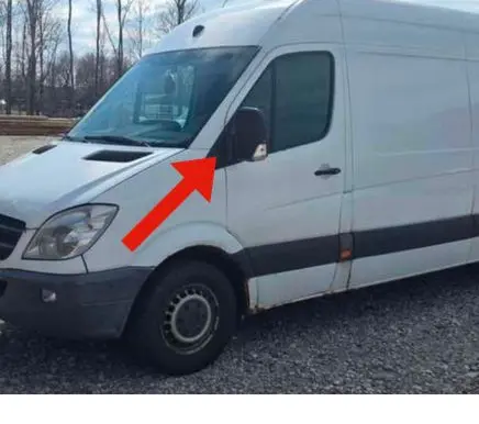 Mercedes-Benz Sprinter W906 Plastic wing mirror trim cover A9068110007