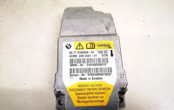 BMW 5 E60 E61 Airbag control unit/module 6577916055801 65.779160558-01