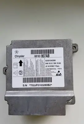 Dodge Journey Airbag control unit/module 68163807AB A2C81542300 T02JF0163280B2