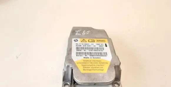 BMW 5 E60 E61 Airbag control unit/module 6577911893101 220439134