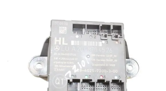 Mercedes-Benz C W204 Door control unit/module A2048704526