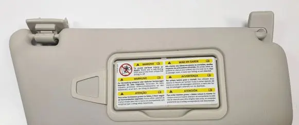 Mercedes-Benz A W169 Sun visor A1698110040