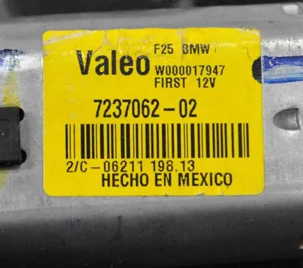 BMW X3 F25 Rear window wiper motor 7237062