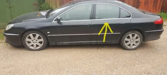 Peugeot 607 Rear door window glass TRIPLEX LAMINATED
