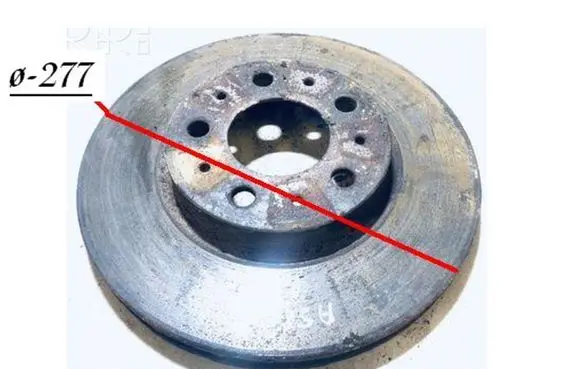 Volvo S40, V40 Front brake disc Q2775SKIS25
