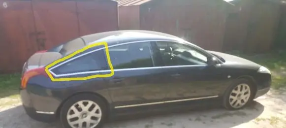 Citroen C6 Rear side window AS2