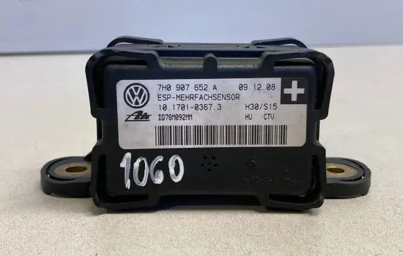 Volkswagen Touran I ESP acceleration yaw rate sensor 7H0907652A 10170103673