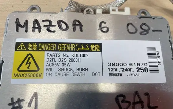 Mazda 6 Headlight ballast module Xenon 3900061970