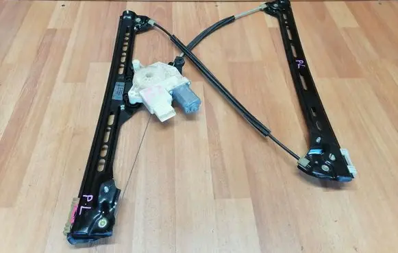 Front door window regulator with motor