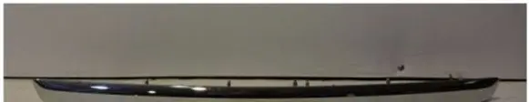 Renault Modus Trunk door license plate light bar 