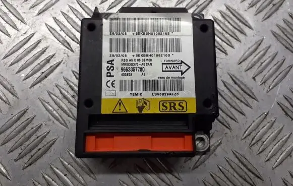 Citroen C2 Airbag control unit/module 9663357780