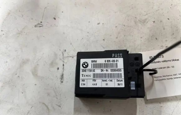 BMW 3 E90 E91 Seat control module 692643501 00401154A3