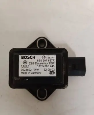 Audi A4 S4 B6 8E 8H ESP acceleration yaw rate sensor 8E0907637A 0023692 0265005245