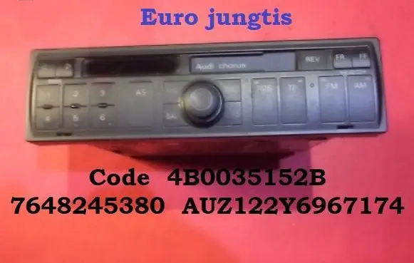 Audi A6 S6 C4 4A Radio/CD/DVD/GPS head unit 4B0035152B 7648245380