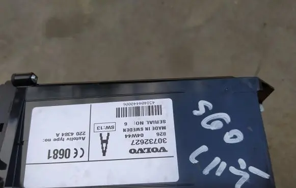 Volvo S60 Phone keyboard 30732627