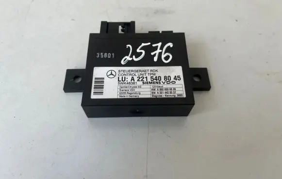 Mercedes-Benz S W221 Tire pressure control unit A2215408045 A0028206526 5WK48381