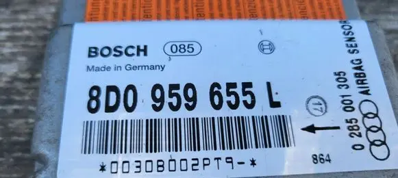 Audi A4 S4 B5 8D Airbag control unit/module 0285001305 8D0959655L