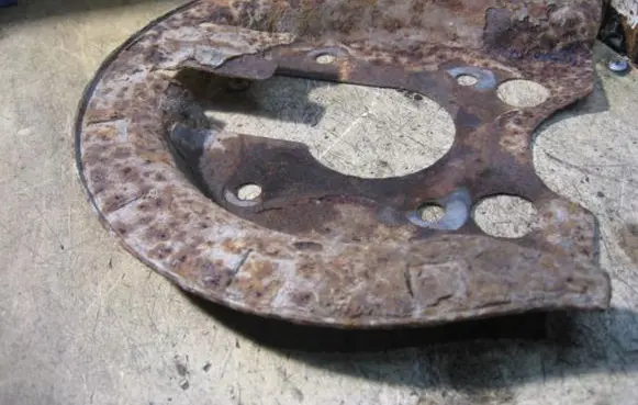 Peugeot 307 Rear brake disc plate dust cover 