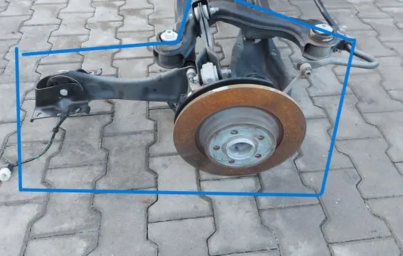 Mercedes-Benz EQA Rear axle beam with reductor MERCEDESEQAZAWPT