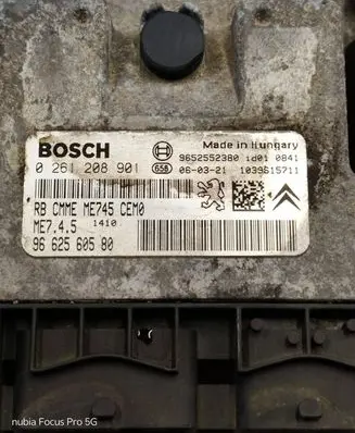 Peugeot 206 CC Engine control unit/module 9652552380 9662560580 0261208901