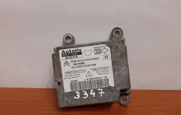 Citroen Berlingo Airbag control unit/module 603602500 9653190880